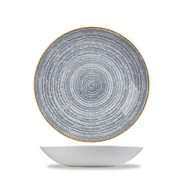 Homespun Slate Blue Coupe Bowl 18.2cm